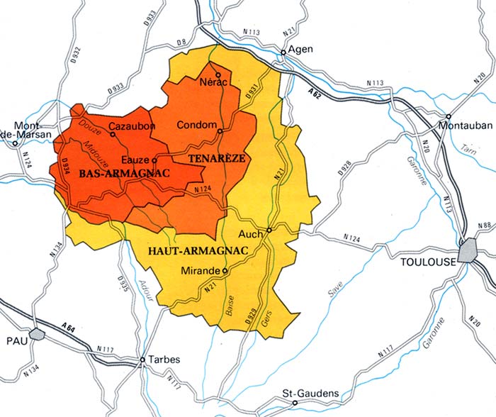 carte armagnac