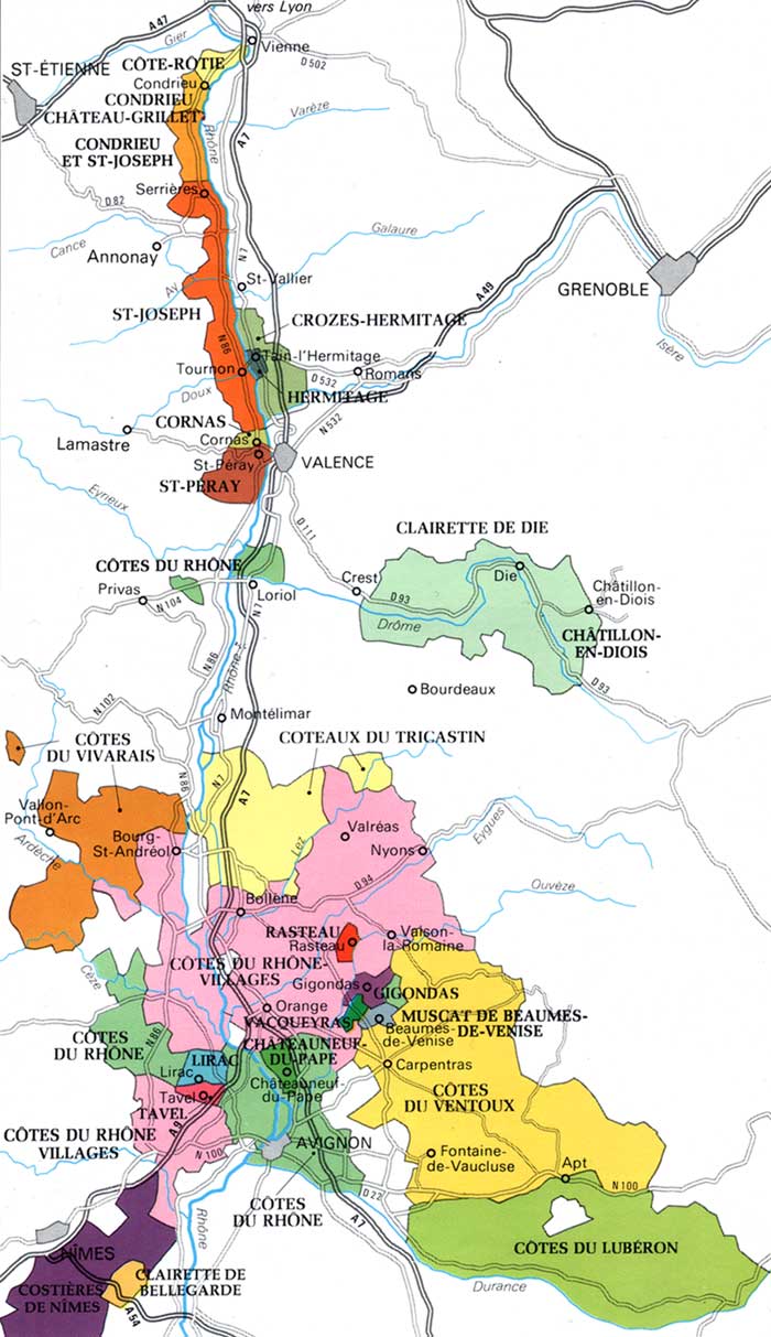 carte vallee-du-rhone